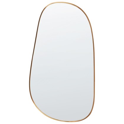 Lustro ścienne VERNAIS 60 cm 110 cm Metal Złoty