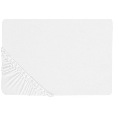 Prześcieradło z gumką JANBU Bawełna 200x200 cm Biały Lumarko!