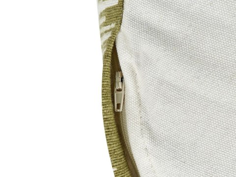 Puf 50 x 30 cm biało-zielony KAWAI