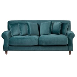 Sofa 2-osobowa welurowa lazurowa EIKE Lumarko!