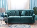 Sofa 2-osobowa welurowa lazurowa EIKE Lumarko!