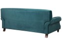 Sofa 2-osobowa welurowa lazurowa EIKE Lumarko!
