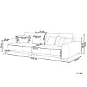 Sofa 4-osobowa beżowa TORPO Lumarko!