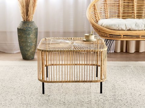 Zestaw ogrodowy ze stolikiem dla 3 osób MARATEA/CESENATICO Rattan Naturalny