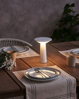 Bezprzewodowa lampa stołowa LED LEVIRA Ze ściemniaczem Metal Biały Lumarko!