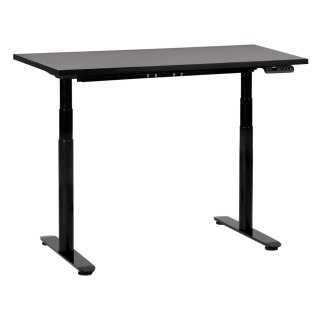 Biurko regulowane elektrycznie 120 x 72 cm czarne DESTINAS