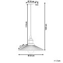 Lampa wisząca CURONE Szkło Miedziany Lumarko!
