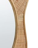 Lustro ścienne DORNES 57 cm 77 cm Rattan Naturalny Lumarko!