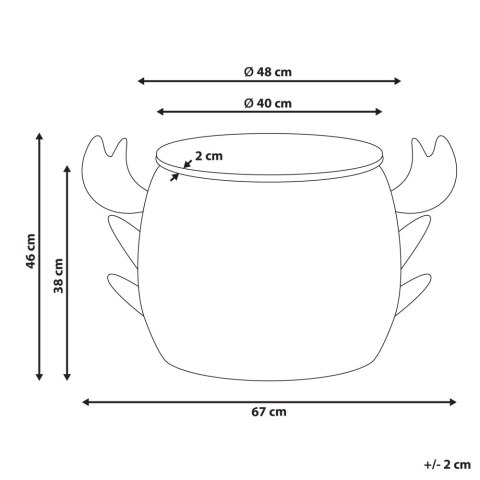 Kosz pleciony krab z hiacyntu wodnego naturalny KAKAMAS