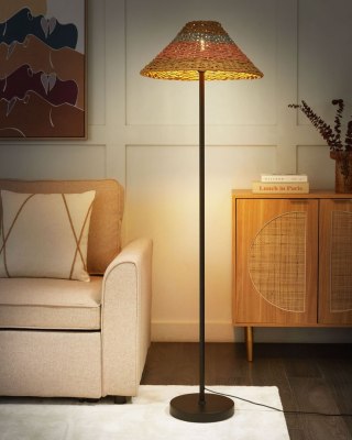 Lampa podłogowa KYOGA Plecionka Beżowy