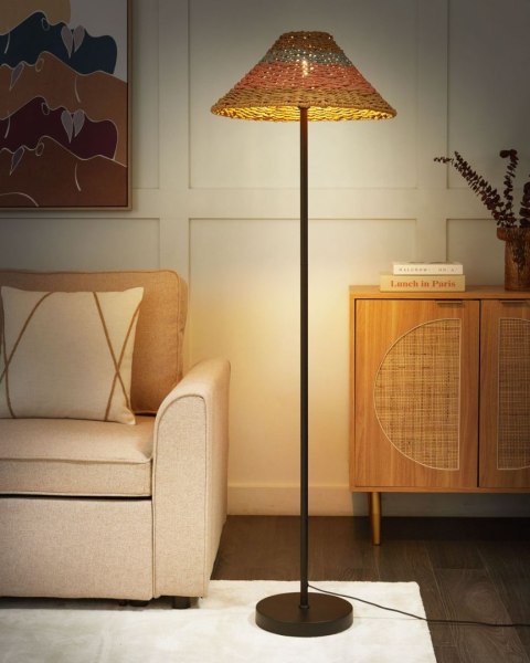Lampa podłogowa KYOGA Plecionka Beżowy