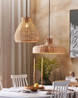 Lampa wisząca SAKENI Rattan Naturalny Lumarko!