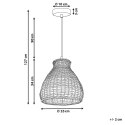 Lampa wisząca SAKENI Rattan Naturalny Lumarko!