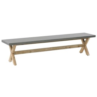 Ławka ogrodowa OLBIA 200 cm Beton Szary