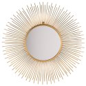 Lustro ścienne CILLY 80 cm 80 cm Metal Złoty Lumarko!