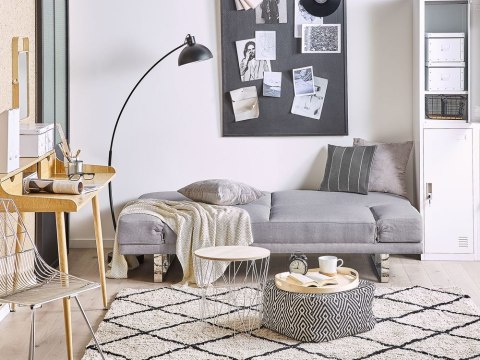 Sofa rozkładana szara YORK