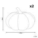 2 poduszki dekoracyjne boucle dynia ⌀ 35 cm brązowe MUNCHKIN Lumarko!