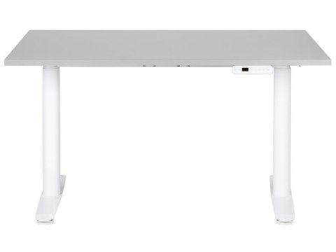 Biurko regulowane elektrycznie 120 x 72 cm szaro-białe DESTINAS