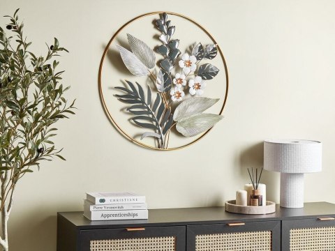 Dekoracja ścienna Kwiat DUBNIUM Metal Zielony 70 cm