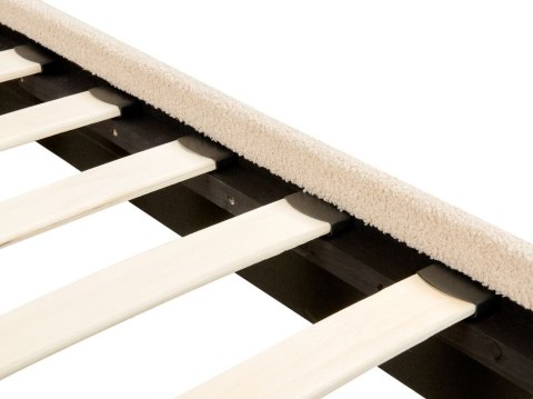 Łóżko Boucle FLAYAT 180 x 200 cm Jasnobeżowy