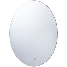 Lustro łazienkowe LED MAZILLE 60 cm 80 cm Srebrny Lumarko!