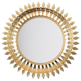 Lustro ścienne VOREY 60 cm 60 cm Metal Złoty Lumarko!
