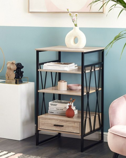 Regał 3 półki KEENE 101 cm Jasnobrązowy