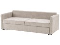 Sofa rozkładana z pojemnikiem jasnobeżowa BLEIK Lumarko!
