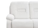 Sofa z manualną funkcją relaksu 2-osobowa biała BERGEN Lumarko!