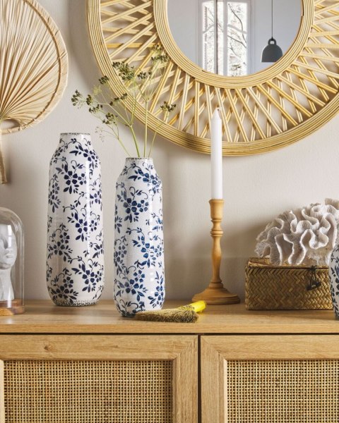 Wazon na kwiaty MULAI Kamionka 30 cm Biały