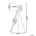 Lampa podłogowa TAMEGA Metal Czarny Lumarko!