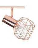 Lampa spot 4-punktowa CHENAB Regulowana Metal Miedziany Lumarko!