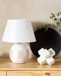 Lampa stołowa SADO Ceramika Kremowy Lumarko!