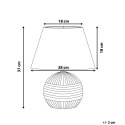 Lampa stołowa SADO Ceramika Kremowy Lumarko!