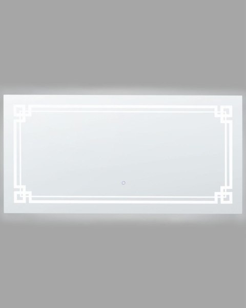 Lustro łazienkowe LED AVRANCHES 120 cm 60 cm Srebrny