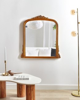 Lustro ścienne SUSSEY 75 cm 78 cm Metal Złoty Lumarko!