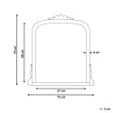 Lustro ścienne SUSSEY 75 cm 78 cm Metal Złoty Lumarko!