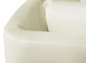 Sofa półokrągła 7-osobowa skórzana modułowa beżowa ROTUNDE Lumarko!