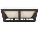 Wanna 170 x 80 cm czarna HASSEL Lumarko!