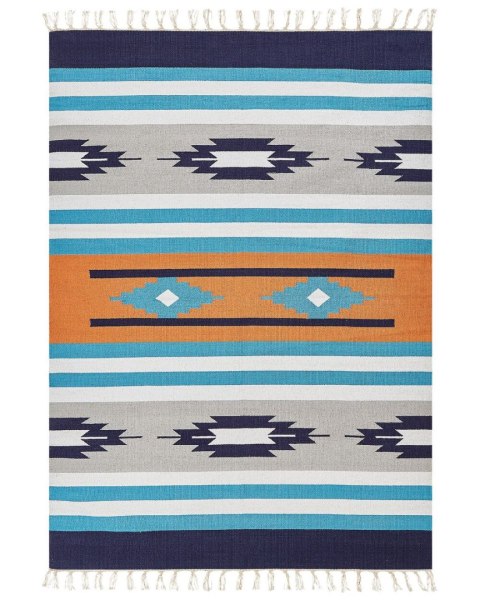 Dywan bawełniany kilim 200 x 300 cm wielokolorowy NORATUS
