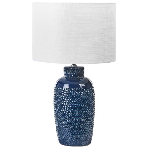 Lampa stołowa PERLIS Ceramika Niebieski Lumarko!