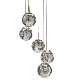 Lampa wisząca RALFES Szkło Mosiężny Lumarko!