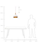 Lampa wisząca SEPIK Metal Biały Lumarko!