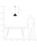 Lampa wisząca SOMME Metal Czarny Lumarko!