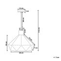 Lampa wisząca SOMME Metal Czarny Lumarko!