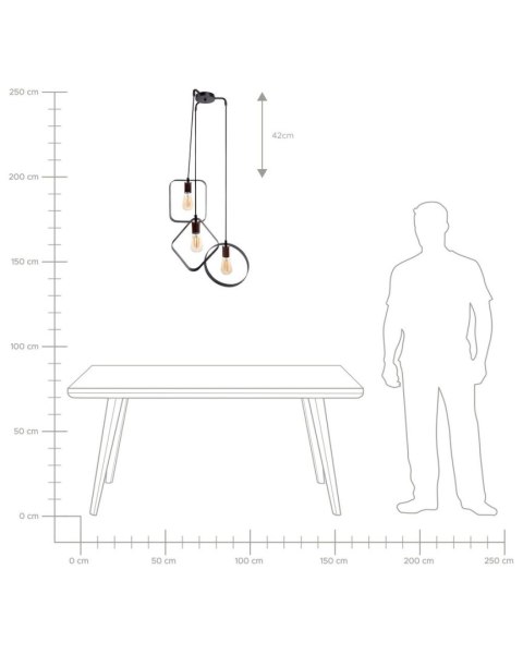 Lampa wisząca VOMANO Metal Czarny