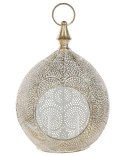 Lampion metalowy 33 cm złoty LAESO