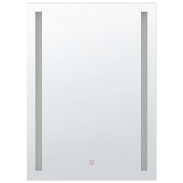 Lustro łazienkowe LED MARTINET 60 cm 80 cm Srebrny Lumarko!