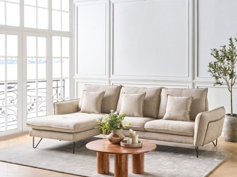 Narożnik prawostronny beżowy SERSAN