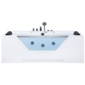 Wanna z hydromasażem 170 x 80 cm biała GRENADA Lumarko!